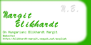 margit blikhardt business card